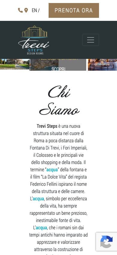 Trevi Steps, versione mobile
